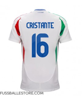 Günstige Italien Bryan Cristante #16 Auswärtstrikot EM 2024 Kurzarm